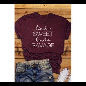 Sweet/savage tee